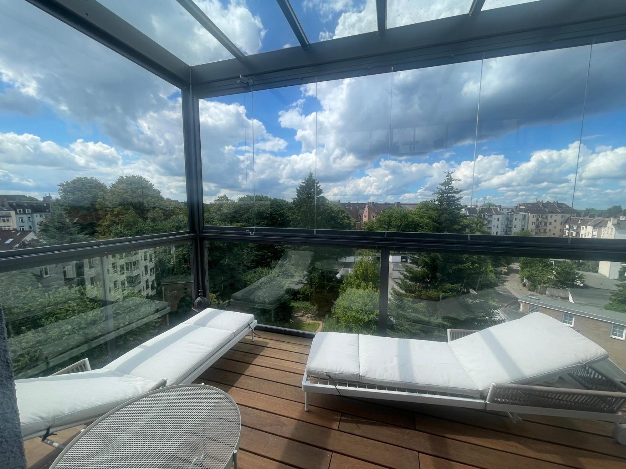 Ferienwohnung Luxus Penthouse Waterview Kiel Exterior foto